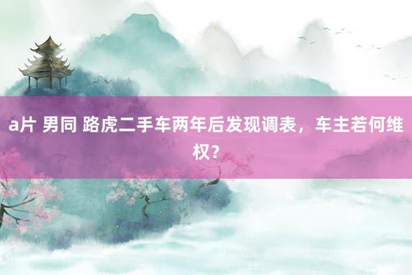 a片 男同 路虎二手车两年后发现调表，车主若何维权？