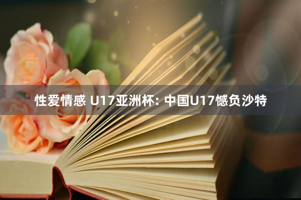 性爱情感 U17亚洲杯: 中国U17憾负沙特